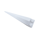 Plate Special 1 x 2 with Angular Extension and Flexible Tip #61406 - 1-White