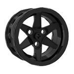 Wheel 56 x 34 Technic Racing Medium with 3 Pin Holes #44772 - 26-Black