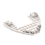 Boat Hull Section, Brick 10 x 12 x 1 Open #47404 - 1-White