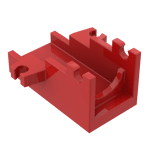 Launcher Base, Weapon Cannon Base 2 x 4 #2527 - 21-Red