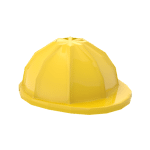 Minifig Helmet, Construction / Hard Hat #3833 - 24-Yellow