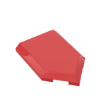 Tile Special 2 x 3 Pentagonal #22385  - 21-Red