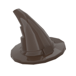 Minifig Hat, Wizard #6131 - 308-Dark Brown