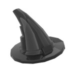 Minifig Hat, Wizard #6131 - 26-Black