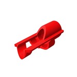 Technic Panel Fairing # 5 Small Short, Large Hole, Side A #32527  - 21-Red