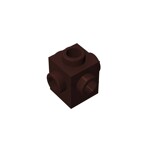 Brick Special 1 x 1 Studs on 4 Sides #4733 - 308-Dark Brown