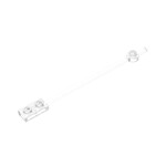 Bar 1 x 12 with 1 x 2 Plate End with Hollow Studs and 1 x 1 Round Plate End #99784  - 40-Trans-Clear