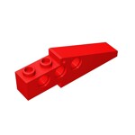 Technic Slope Long 1 x 6 with 3 Holes #2744 - 21-Red