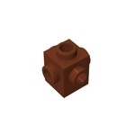 Brick Special 1 x 1 Studs on 4 Sides #4733 - 192-Reddish Brown