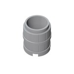 Barrel 2 x 2 x 2 #2489 - 194-Light Bluish Gray