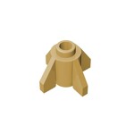 Brick Round 1 x 1 with Fins, Open Stud #4588  - 5-Tan