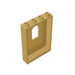 Panel 1 x 4 x 5 with Arched Window #60808  - 5-Tan