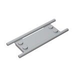 Minifigure Utensil Stretcher Without Bottom Hinges #93140 - 194-Light Bluish Gray