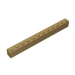 Brick 1 x 12 #6112 - 138-Dark Tan