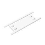 Minifigure Utensil Stretcher Without Bottom Hinges #93140 - 1-White