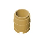 Barrel 2 x 2 x 2 #2489 - 5-Tan