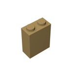 Brick 1 x 2 x 2 #3245 - 138-Dark Tan