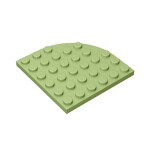 Plate Round Corner 6 x 6 #6003 - 330-Olive Green