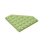 Wedge Plate 6 x 6 Cut Corner #6106 - 330-Olive Green