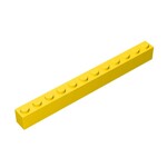 Brick 1 x 12 #6112 - 24-Yellow