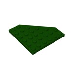 Wedge Plate 6 x 6 Cut Corner #6106 - 141-Dark Green