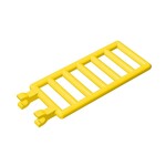 Bar 7 x 3 with Double Clips (Ladder) #6020 - 24-Yellow