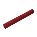 Brick 1 x 12 #6112 - 154-Dark Red