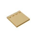 Plates Special 4 x 4 with Studs on One Edge [Plain] #6179 - 5-Tan