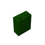 Brick 1 x 2 x 2 #3245 - 141-Dark Green