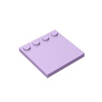 Plates Special 4 x 4 with Studs on One Edge [Plain] #6179 - 325-Lavender