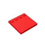 Plates Special 4 x 4 with Studs on One Edge [Plain] #6179 - 21-Red