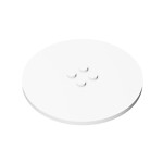 Tile Round 8 x 8 #6177 - 1-White