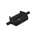 Plate Special 2 x 2 with Wheels Holder Wide #6157 - 26-Black