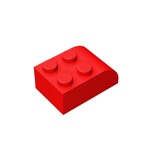 Brick Curved 2 x 3 with Curved Top #6215 - 21-Red