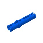 Technic Pin Long with Friction Ridges Lengthwise, 2 Center Slots #6558 - 23-Blue