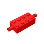 Brick Special 2 x 4 with Pins #6249 - 21-Red