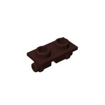 Hinge Brick 1 x 2 Top Plate Thin #3938 - 308-Dark Brown