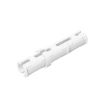 Technic Pin Long with Friction Ridges Lengthwise, 2 Center Slots #6558 - 1-White