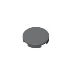 Tile Round 2 x 2 with Bottom Stud Holder #14769  - 199-Dark Bluish Gray