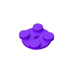 Turntable 2 x 2 Plate - Top #3679 - 268-Dark Purple