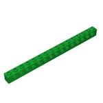 Technic Brick 1 x 16 [15 Holes] #3703 - 28-Green