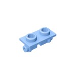 Hinge Brick 1 x 2 Top Plate Thin #3938 - 212-Bright Light Blue