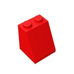 Slope 65 2 x 2 x 2 with Bottom Tube #3678 - 21-Red