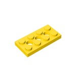 Technic Plate 2 x 4 3 Holes #3709 - 24-Yellow