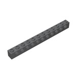 Technic Brick 1 x 12 [11 Holes] #3895 - 199-Dark Bluish Gray