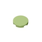Tile Round 2 x 2 with Bottom Stud Holder #14769  - 330-Olive Green