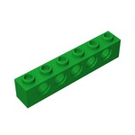 Technic Brick 1 x 6 [5 Holes] #3894 - 28-Green