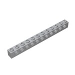 Technic Brick 1 x 12 [11 Holes] #3895 - 194-Light Bluish Gray