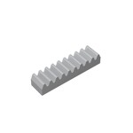 Technic Gear Rack 1 x 4 #3743 - 194-Light Bluish Gray