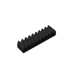 Technic Gear Rack 1 x 4 #3743 - 26-Black